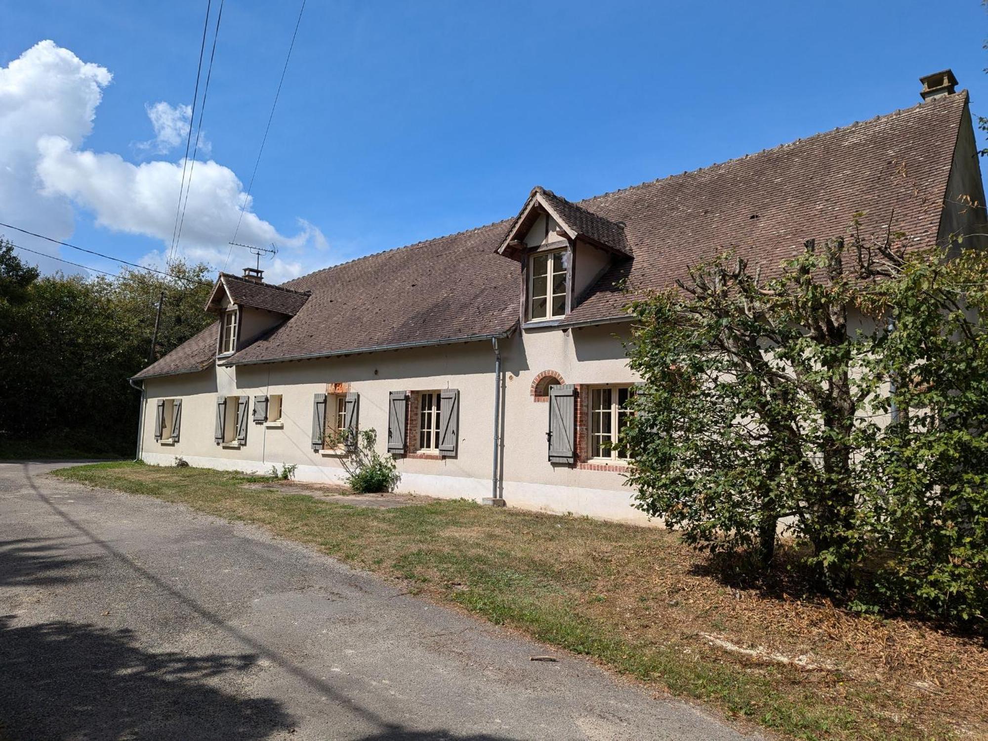 Ferme Renovee En Sologne Avec Cheminee, Fibre Et Jardin, Proche De Gien Et Sancerre - Fr-1-590-81 Villa Coullons Exterior photo